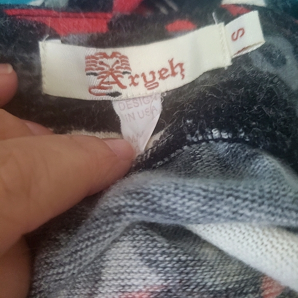 Anthropologie Abstract Print Sweater Dress - Picture 3 of 4